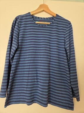 Gudrun Sjoden Blue Striped Long Sleeve Tee